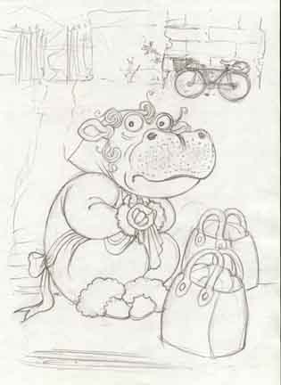 Unhappy Hippo