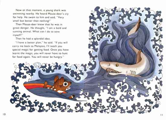 Mousedeer, shark