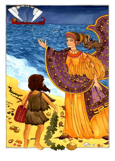 Greek scholar and oncoming storm