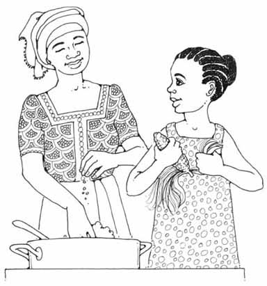 cooking together
